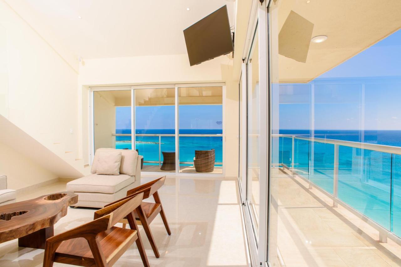 2 Story Oceanfront Penthouses On Cancun Beach! Εξωτερικό φωτογραφία