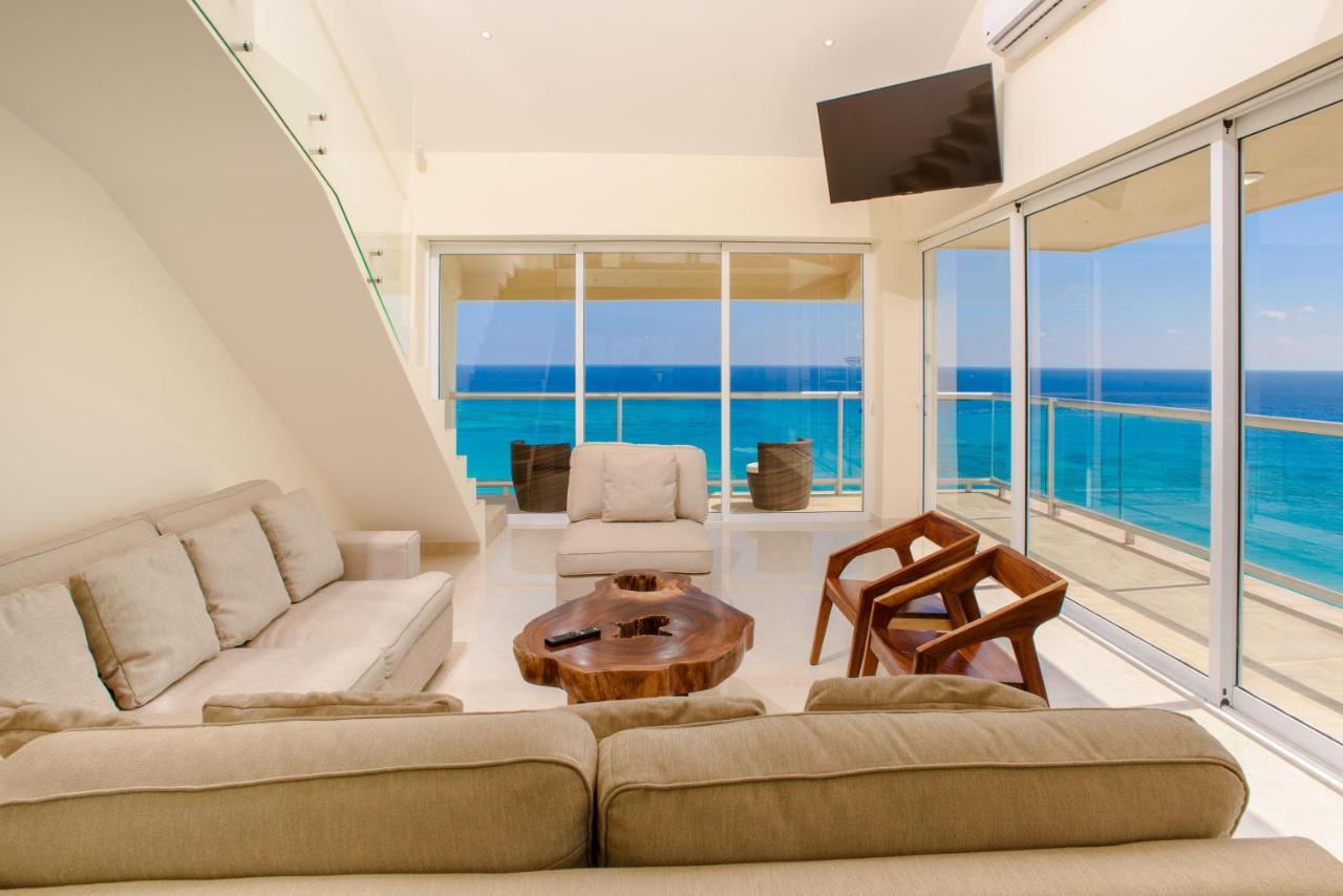 2 Story Oceanfront Penthouses On Cancun Beach! Εξωτερικό φωτογραφία